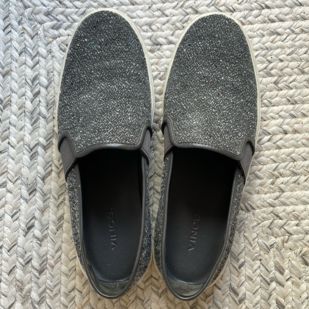 Vince Blair 5 Sneakers in Grey Tweed Size 7.5M